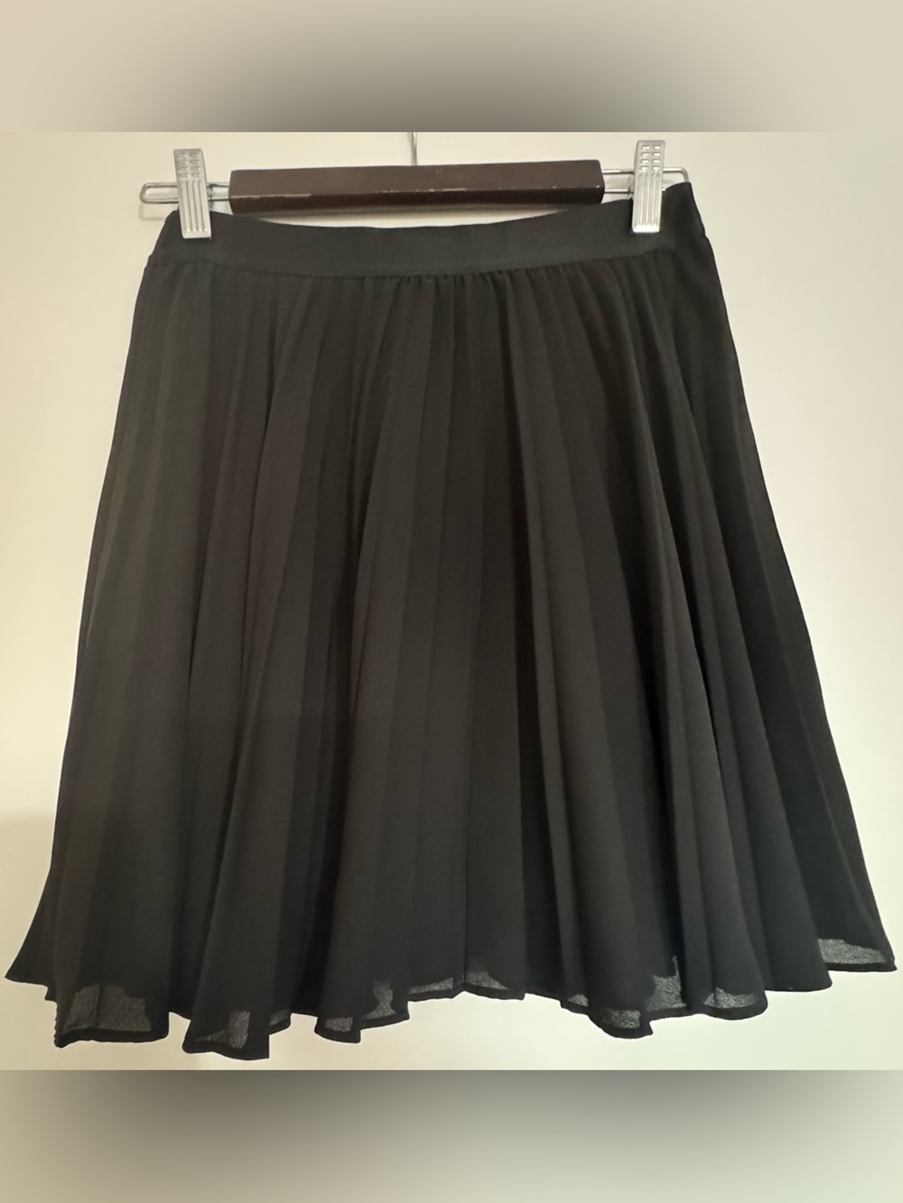 Express Black Pleated Mini Skirt | Size Small |